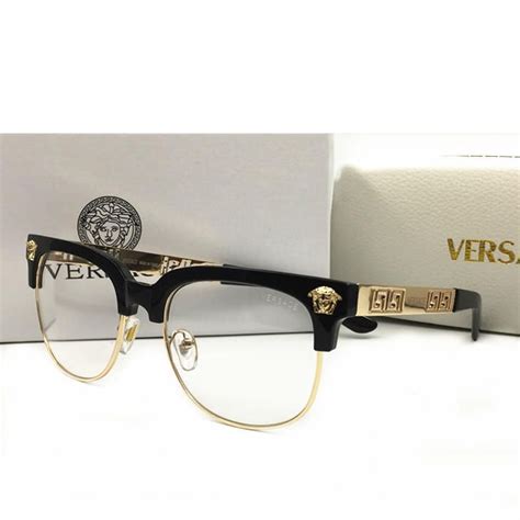 versace glasses mens black and gold|Versace prescription eyeglasses for men.